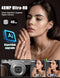 NBD 4K Digital Cameras Autofocus,48MP Vlogging Cameras YouTube Antishake Silver - Like New