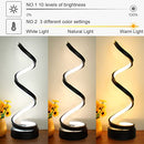 LENIVER LED Table Lamp, Modern Minimalist Dimmable Spiral Table Lamp LNV-TB1-B - Like New