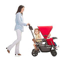 Joovy Caboose Ultralight Sit and Stand Double Stroller, Rear Seat, 8111 - Red - Like New