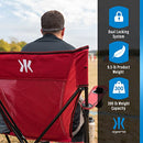 Kijaro Dual Lock Portable Camping Chairs - Versatile Folding Chair - Red Rock - Brand New