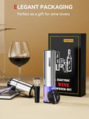 Tomeem Rechargeable Electric Wine Gift Set JKPQ01 - Silver - Like New
