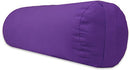 YogaAccessories Supportive Round Cotton Yoga Bolster 002170ZAA - Purple - Brand New