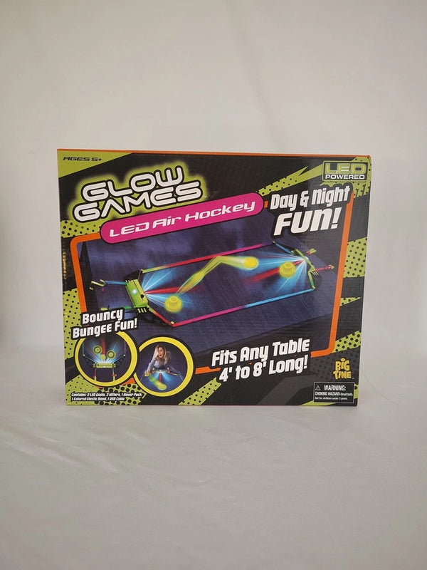 Glow Games. LED AIR HOCKEY Game Toy. Fits Any Table 4’-8’. Ages 5+ - Like New