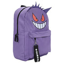Bioworld Pokemon Gengar Character 16" Backpack Chunky Webbing Strap - Black - Brand New