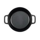 AMAZON BASICS ROUND PRE-SEASONED CAST IRON DUTCH OVEN POT, 2QT, KA2QT - BLACK - Like New