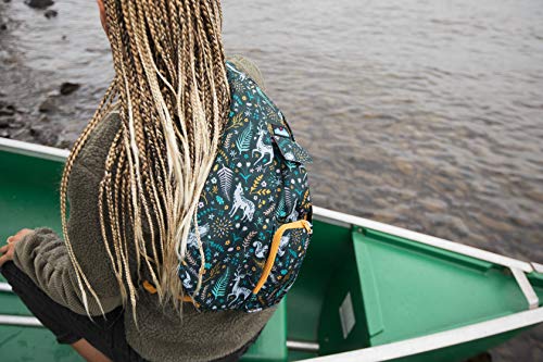 KAVU ORIGINAL ROPE SLING PACK ADJUSTABLE ROPE SHOULDER FAIRY TRAIL - TEAL - Brand New