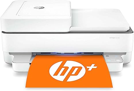 HP Envy All-in-One Wireless Color Inkjet Printer Print Copy Scan 6458e - White Like New
