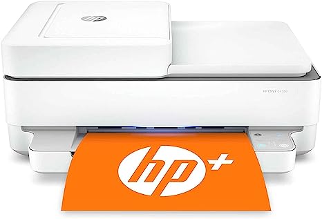 HP Envy All-in-One Wireless Color Inkjet Printer Print Copy Scan 6458e - White - Like New