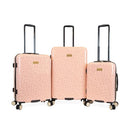 JUICY COUTURE CASSANDRA 3 PIECE LUGGAGE SET WITH SPINNER WHEELS - BLUSH - Like New