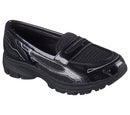159305 Skechers Women's VAR - City, Size 7.5, Black - Like New