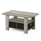 11158GYW FURINNO ANDREY COFFEE TABLE WITH BIN DRAWER FRENCH OAK GRAY/BLACK - Like New