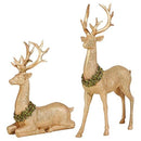 Vita Domi Christmas Reindeer Figurines, Gold Deer Christmas Decor, Christmas - Brand New