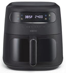 CRUZ 8.0 QT DIGITAL AIR FRYER TURBOCRISP TECHNOLOGY TOUCH SCREEN - BLACK - Like New