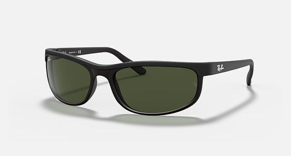 RAY BAN PREDATOR 2 RB2027 W1847 62-19 MATTE BLACK FRAME G-15 GREEN LENSES 62MM - Like New