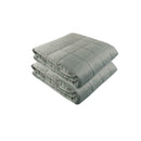 Hug Bud Weighted Blankets Silky Minky Grey - 60" X 80" - 30-lbs - Like New