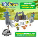 Tile Town Jurassic World Gate Escape Magnetic Tiles Set, 84 Pieces - Like New
