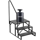 Fruyyzl 3-Step Hot Tub Steps with Handrail Outdoor RV Steps Ladder Support - Brand New