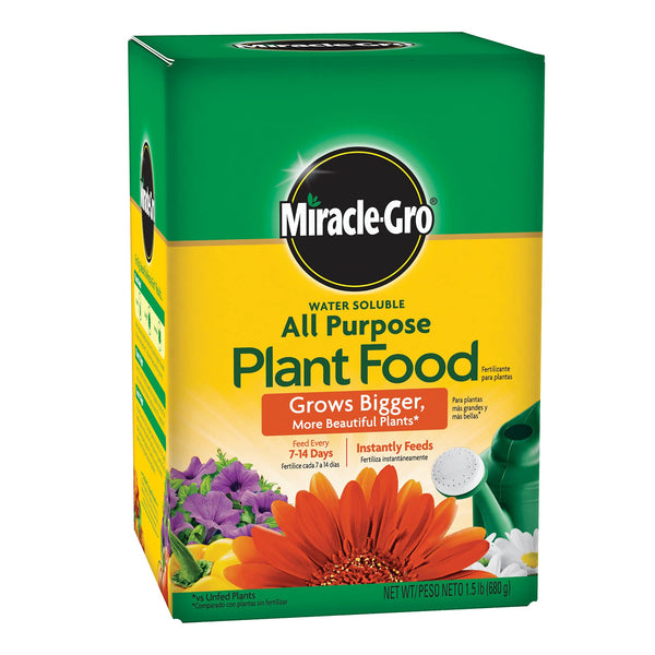 MIRACLE GRO MIRACLE-GRO WATER SOLUBLE ALL PURPOSE PLANT FOOD - 1PK GREEN - Brand New