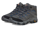 MERRELL MEN'S MOAB 3 MID HIKING BOOT WIDE SIZE MEN 8.5 WIDE - GRANITE - Like New