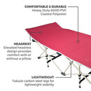 OSAGE RIVER CAMPING COT FOR ADULTS - FOLDING CAMPING COT - PORTABLE - RED - Like New