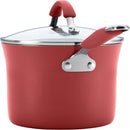 RACHAEL RAY CUCINA NONSTICK COOKWARE POTS AND PANS SET 12 CRANBERRY RED - Like New