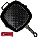 CUISINEL CAST IRON SQUARE GRILL PAN - 10.5 INCH Like New