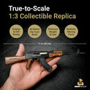 GOAT GUNS Miniature AK-47 Model Black | 1:3 Scale Diecast Metal Build Kit - Brand New