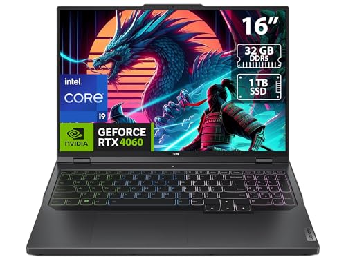 LENOVO LEGION PRO 5 16IRX8 16" 2560X1600 I9-13900HX 32 1TB SSD 4060 - ONYX GRAY - Like New