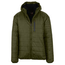 GALAXY BY HARVIC MENS SHERPA-LINED HOODED PUFFER, TSP-2022OL/L, OLIVE, LARGE Brand New