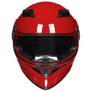 ILM Motorcycle Dual Visor Flip up Modular Full Face Helmet Model 902 (S, RED) - Brand New