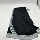 JUMP START JUMPSTART BLACK SILVER STRIPES BASKETBALL SHORT - L - BLACK/ SILVER - Brand New