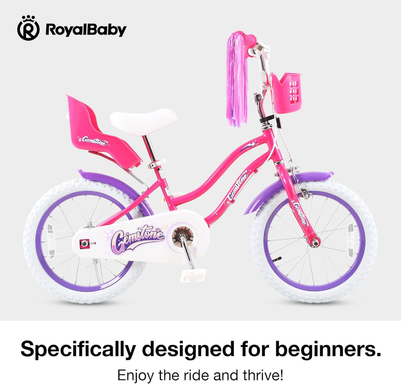 CHIPMUNK ROYALBABY CHIPMUNK KIDS BIKE TODDLERS 16" WHEEL BICYCLE - GEMSTONE PINK - Like New