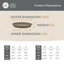 The HC Companies Round Prisma Flower Pot Saucers Durable Plant Tray - 17.5" Clay - Brand New