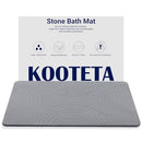 KOOTETA STONE BATH MAT, DIATOMACEOUS EARTH SHOWER MAT, (23.5X15" SEMICIRCULAR) - Like New