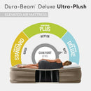INTEX DURA-BEAM DELUXE ULTRA PLUSH AIR MATTRESS FIBER-TECH BUILT-IN - MULTI - Like New