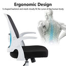 KERDOM Office Chair Stylish Ergonomic Desk Chair KD-9053-C - WHITE - Like New