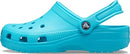 CROCS UNISEX ADULT CLASSIC CLOGS MENS 10/WOMENS 12 DIGITAL AQUA - DIGITAL AQUA - Like New