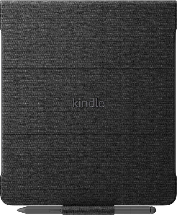 Kindle Scribe Fabric Folio Cover with Magnetic Attach - Black Like New
