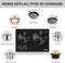 CUSIMAX Hot Plate, 1800W Electric Burner Double Hot Plate - Black Like New