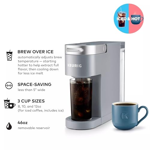 Keurig K-Iced Plus Single-Serve Coffee Maker, Brews Iced Coffee - Artic Gray - Like New