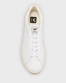 VEJA ESPLAR LEATHER LOGO SNEAKERS SIZE 40 BRAZIL SIZE: WOMEN 8.5 - WHITE - Like New