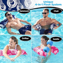 AQUA LEISURE WATERLIFE 4-IN-1 POOL HAMMOCK 2-3-4 PACKS AZL16877F2S2-NAVY/PINK - Brand New
