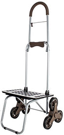 DBEST PRODUCTS STAIR CLIMBER BIGGER TROLLEY DOLLY MM HANDTRUCK GARDEN - BROWN - Like New