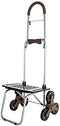 DBEST PRODUCTS STAIR CLIMBER BIGGER TROLLEY DOLLY MM HANDTRUCK GARDEN - BROWN - Like New