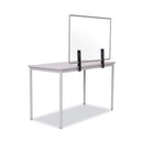 MASTERVISION PROTECTOR SERIES GLASS ALUMINUM DESKTOP DIVIDER, 35.4 X 0.16 X 23.6 - Brand New