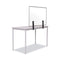 MASTERVISION PROTECTOR SERIES GLASS ALUMINUM DESKTOP DIVIDER, 35.4 X 0.16 X 23.6 - Brand New