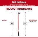 PRO MAX Dual Head Telescoping Pole Light Hanging Kit - Brand New