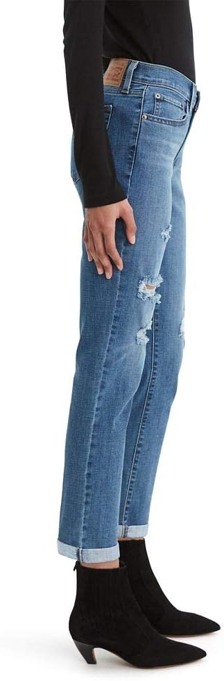 LEVIS LEVI'S WOMEN'S NEW BOYFRIEND JEANS - SIZE: WOMEN W31 L27 - HAWAII BLUE - Brand New
