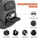 LEVEL8 Condor Laptop Backpack Extra Large Bussiness Bag USB Charging Port Grey - Brand New
