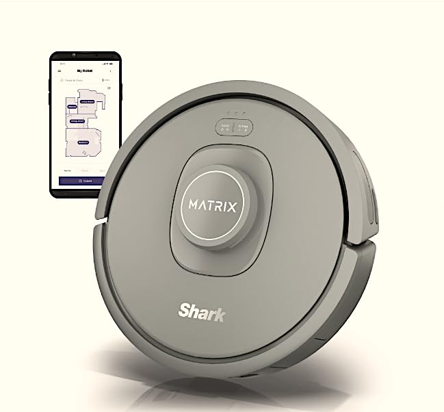 SHARK RV2300 MATRIX ROBOT VACUUM PRECISION HOME MAPPING WI-FI - GRAY - Like New